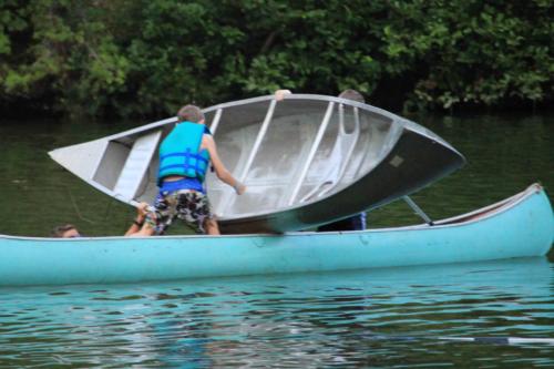 Canoeing at Clark Center Park - Aug 2016